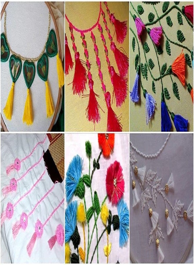 TE Cotton Tatting Thread Yarn For Knitting&Craft Making Combo 35 To 40 M Approximate&Thread Size Is 1 Mm(This Is Not A Woolen Yarn. This Is 1 Mm Yarn For Embroidery Work)(1St&2Nd)(Pack Of 20),120 Gram,Multicolour - Image 4